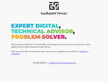 Tablet Screenshot of guillaumeferrari.fr